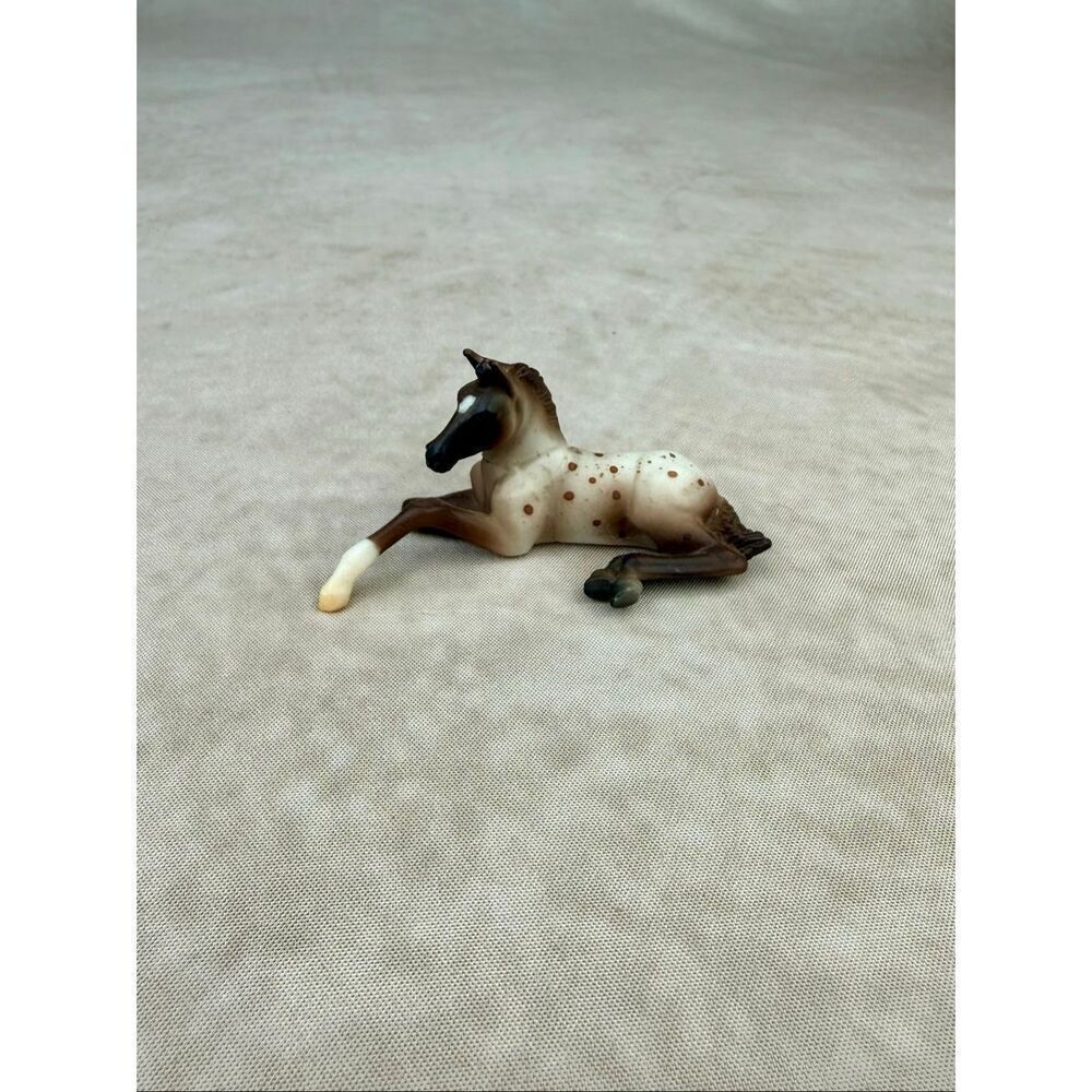 Breyer Stablemate Lying Foal Appaloosa 2013-2014 RARE